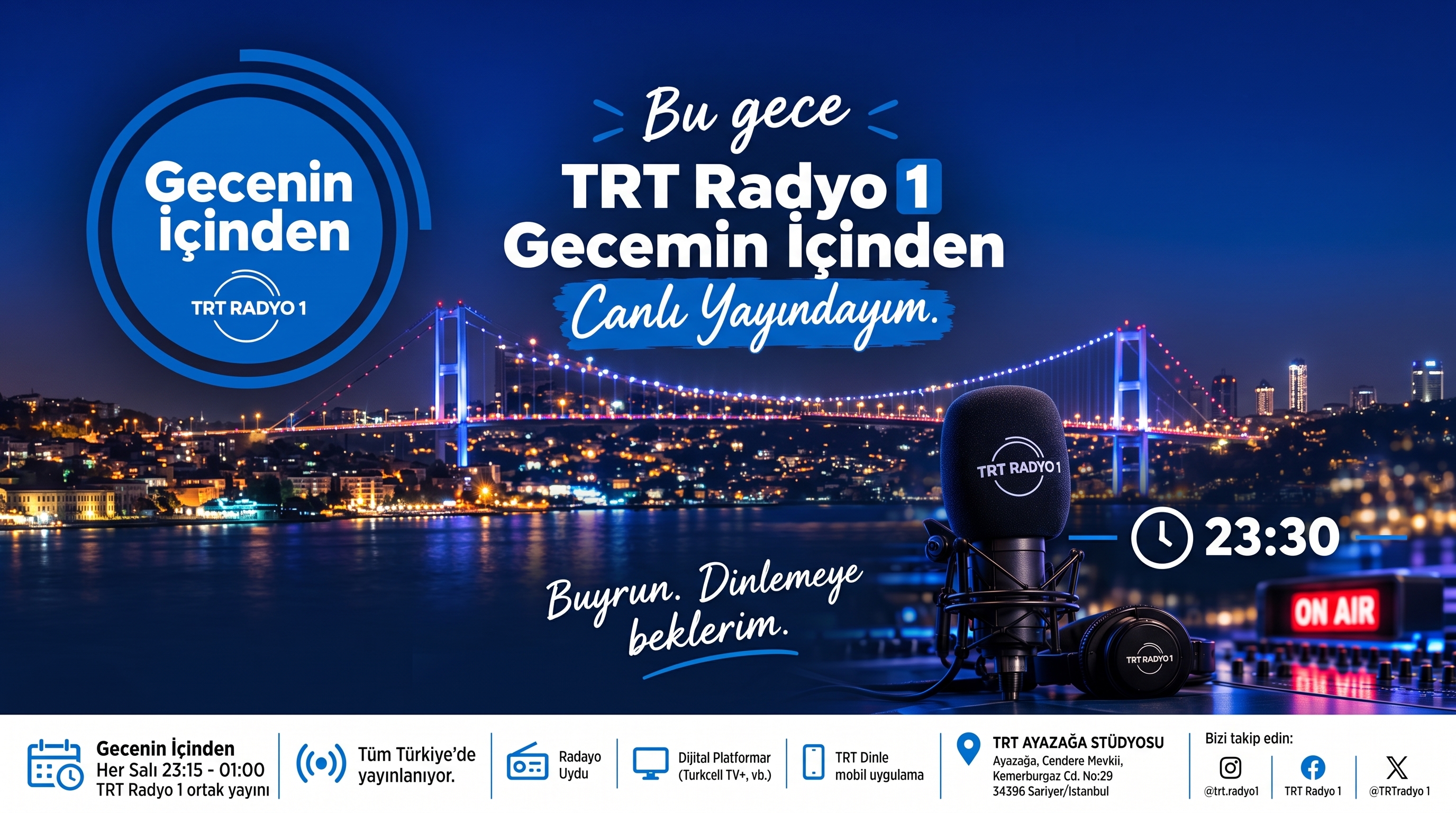 Gurkan Akcaer to Speak Live on TRT1 Radio