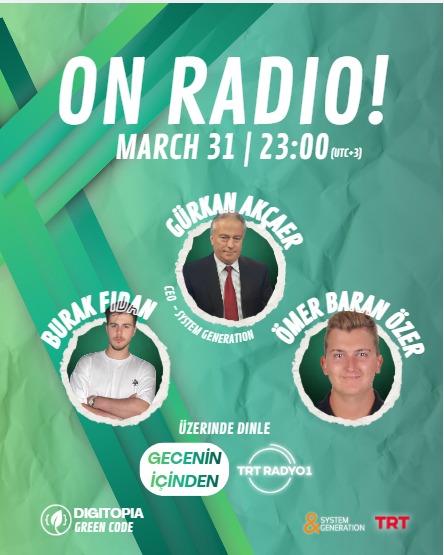 Digital Future and "Digitopia Green Code" on TRT Radio-1